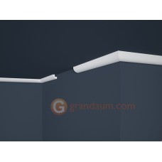 Потолочный плинтус с гладким профилем, багет Marbet E1