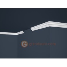Потолочный плинтус с гладким профилем, багет Marbet E17