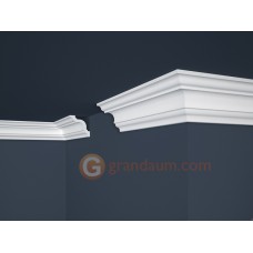 Потолочный плинтус с гладким профилем, багет Marbet E25