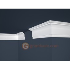 Потолочный плинтус с гладким профилем, багет Marbet E33