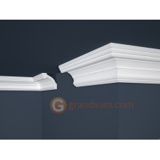 Потолочный плинтус с гладким профилем, багет Marbet E34