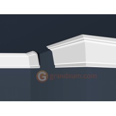 Потолочный плинтус с гладким профилем, багет Marbet E37