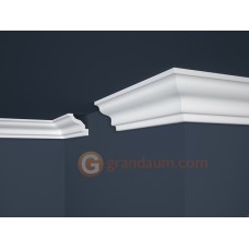 Потолочный плинтус с гладким профилем, багет Marbet E8
