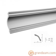 Потолочный плинтус с гладким профилем NMC GV