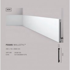 Напольный плинтус с гладким профилем NMC FD20S