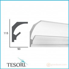 Карниз для скрытого освещения Tesori KD201 (1.15м)