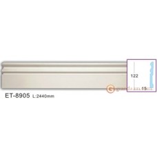 Напольный плинтус с гладким профилем Vip decor ET-8905